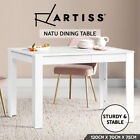 Artiss Dining Table 4 Seater Wooden Kitchen Tables White 120cm Cafe Restaurant