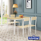 Dining Room Kitchen Breakfast Dinner Table and Chairs Furniture Set Oak White