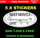 FORD FPV SERVICE stickers, FORD fav Service stickers X 5