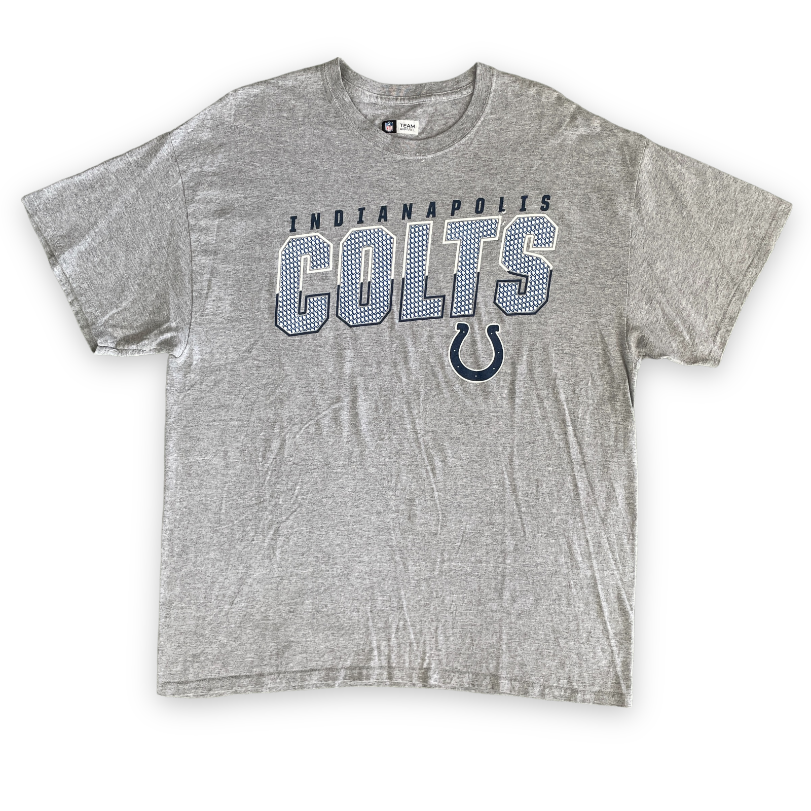 Indianapolis Colts T-Shirt Men’s NFL Team Apparel Football Grey Tee Size XL